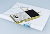 Eiroo Duxal Samsung Galaxy Note 5 Gold Kenarl Tal Siyah Rubber Klf - Resim: 1