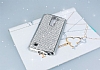 Eiroo LG Stylus 2 / Stylus 2 Plus Tal Silver Silikon Klf - Resim: 1