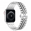 Eiroo Elegant Apple Watch Silver Metal Kordon 38 40 41 mm