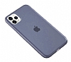 Eiroo Elegant iPhone 11 Pro Max Lacivert Silikon Klf
