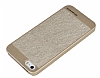 Eiroo Fabric iPhone SE / 5 / 5S Ultra nce Gold Rubber Klf - Resim 1