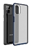 Eiroo Firm Samsung Galaxy M51 Ultra Koruma Lacivert Klf