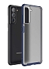 Eiroo Firm Samsung Galaxy S21 FE 5G Ultra Koruma Lacivert Klf
