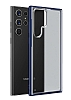 Eiroo Firm Samsung Galaxy S22 Ultra 5G Sper Koruma Lacivert Klf