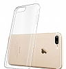 Eiroo Fit Side iPhone 7 Plus / 8 Plus Silikon Kenarl effaf Rubber Klf - Resim: 2