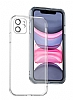 Eiroo Fizy iPhone 12 6.1 in Kamera Korumal effaf Silikon Klf
