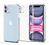 Eiroo Fizy iPhone 12 6.1 in Kamera Korumal effaf Silikon Klf - Resim 1
