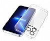 Eiroo Fizy iPhone 12 Pro 6.1 in Kamera Korumal effaf Silikon Klf - Resim: 2