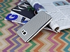 Eiroo Flashy Samsung Galaxy Note 5 Metalik Silver Silikon Klf - Resim 2