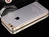 Eiroo Flower Series iPhone 6 / 6S Bumper ereve Silver Klf - Resim 6