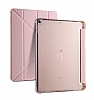 Eiroo Fold Apple iPad 10.2 (2021) Kalemlikli Standl Rose Gold Klf