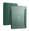 Eiroo Fold Apple iPad 10.2 (2021) Kalemlikli Standl Koyu Yeil Klf