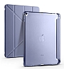 Eiroo Fold iPad 10.2 2020 Kalemlikli Standl Mor Klf