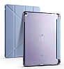 Eiroo Fold iPad 10.2 2020 Kalemlikli Standl Mavi Klf