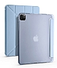 Eiroo Fold iPad Pro 12.9 2020 Kalemlikli Standl Mavi Klf