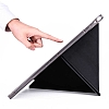 Eiroo Fold iPad Pro 12.9 2020 Kalemlikli Standl Lacivert Klf - Resim 3
