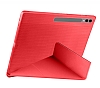 Eiroo Fold Samsung Galaxy Tab S9 / Tab S9 FE Kalemlikli Standl Krmz Klf - Resim: 1