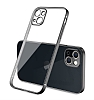 Eiroo Gbox iPhone 13 Kamera Korumal Siyah Mat Silikon Klf