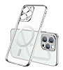 Eiroo Gbox iPhone 11 Pro Max Macsafe zellikli Kamera Korumal Silver Silikon Klf