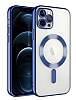 Eiroo Gbox iPhone 11 Pro Max Macsafe zellikli Kamera Korumal Lacivert Silikon Klf
