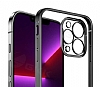 Eiroo Gbox iPhone 12 Pro 6.1 in Kamera Korumal Mat Silver Silikon Klf - Resim: 4