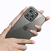Eiroo Gbox iPhone 12 Pro 6.1 in Kamera Korumal Mat Gold Silikon Klf - Resim: 1