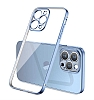 Eiroo Gbox iPhone 13 Pro Kamera Korumal Lacivert Mat Silikon Klf