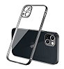 Eiroo Gbox iPhone 13 Mini Kamera Korumal Siyah Mat Silikon Klf
