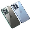 Eiroo Gbox iPhone 13 Pro Max Kamera Korumal Mavi Mat Silikon Klf - Resim: 3