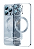 Eiroo Gbox iPhone 14 Pro Macsafe zellikli Kamera Korumal Mavi Silikon Klf