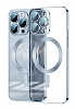 Eiroo Gbox iPhone 15 Pro Magsafe zellikli Kamera Korumal Mavi Silikon Klf