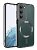 Eiroo Gbox Samsung Galaxy S23 Wireless arj zellikli Kamera Korumal Siyah Silikon Klf