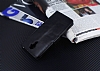 Eiroo General Mobile Android One Czdanl Yan Kapakl Siyah Deri Klf - Resim 4