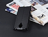 Eiroo General Mobile Discovery Elite Vantuzlu Pencereli Siyah Deri Klf - Resim: 3