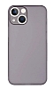 Eiroo Ghost Thin iPhone 13 Mini Ultra nce effaf Siyah Rubber Klf
