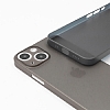 Eiroo Ghost Thin iPhone 14 Plus Ultra nce effaf Siyah Rubber Klf - Resim: 2