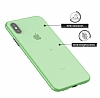 Eiroo Ghost Thin iPhone X / XS Ultra nce Yeil Rubber Klf - Resim: 3