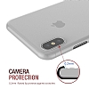 Eiroo Ghost Thin iPhone XS Max Ultra İnce Şeffaf Beyaz Rubber Kılıf - Resim: 2