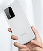 Eiroo Ghost Thin Samsung Galaxy Note 20 Sper nce Beyaz Rubber Klf - Resim: 2