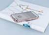 Eiroo Glace iPhone SE / 5 / 5S Rose Gold Tal Kenarl effaf Silikon Klf - Resim: 1