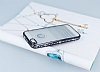 Eiroo Glace iPhone SE / 5 / 5S Siyah Tal Kenarl effaf Silikon Klf - Resim: 1