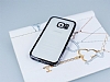 Eiroo Glace Samsung Galaxy S6 Edge Siyah Tal Kenarl effaf Silikon Klf - Resim: 2