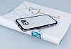 Eiroo Glace Samsung Galaxy S6 Edge Siyah Tal Kenarl effaf Silikon Klf - Resim 1