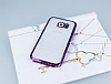 Eiroo Glace Samsung i9800 Galaxy S6 Mor Tal Kenarl effaf Silikon Klf - Resim: 1