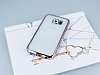 Eiroo Glace Samsung i9800 Galaxy S6 Rose Gold Tal Kenarl effaf Silikon Klf - Resim: 2
