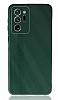 Eiroo Glass Series Samsung Galaxy Note 20 Ultra Kamera Korumalı Yeşil Silikon Kılıf