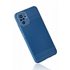 Eiroo Glass Series Xiaomi Poco M5s Kamera Korumalı Mavi Silikon Kılıf - Resim: 1