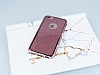 Eiroo Glitter iPhone 6 / 6S Tal Kenarl Rose Gold Silikon Klf - Resim: 3