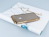 Eiroo Glitter iPhone 6 / 6S Tal Kenarl Gold Silikon Klf - Resim 2