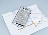 Eiroo Glows LG G3 Tal Silver Rubber Klf - Resim: 1